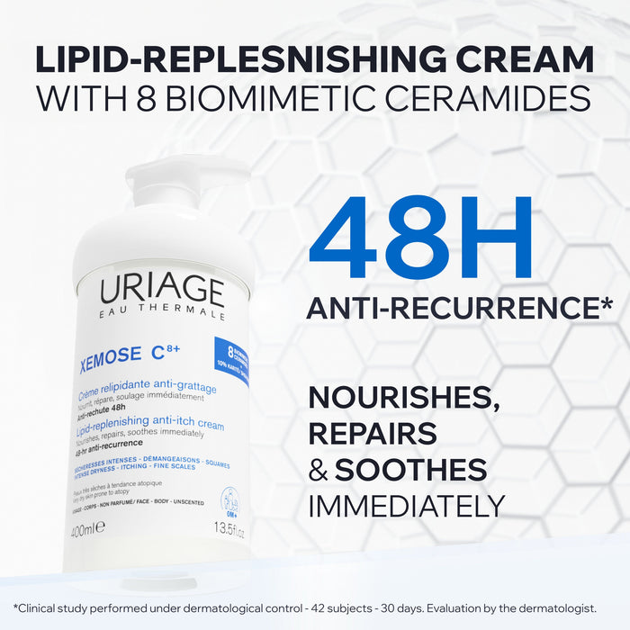 Uriage Xemose C8+ Lipid-Replenishing Anti-Irritation Cream 400ml