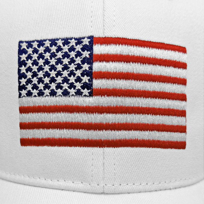 USA Flag Hat (White)