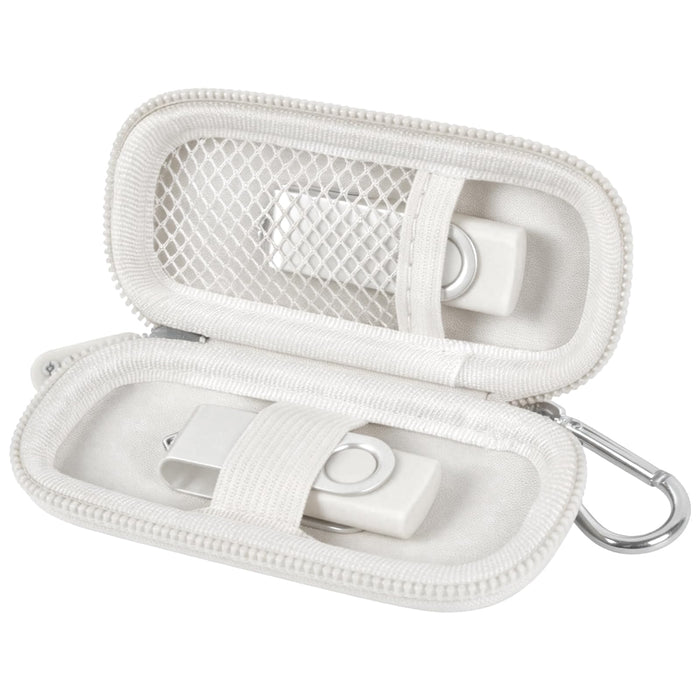 USB Flash Drive & SD Card Organizer | ALKOO – White – protective case product view