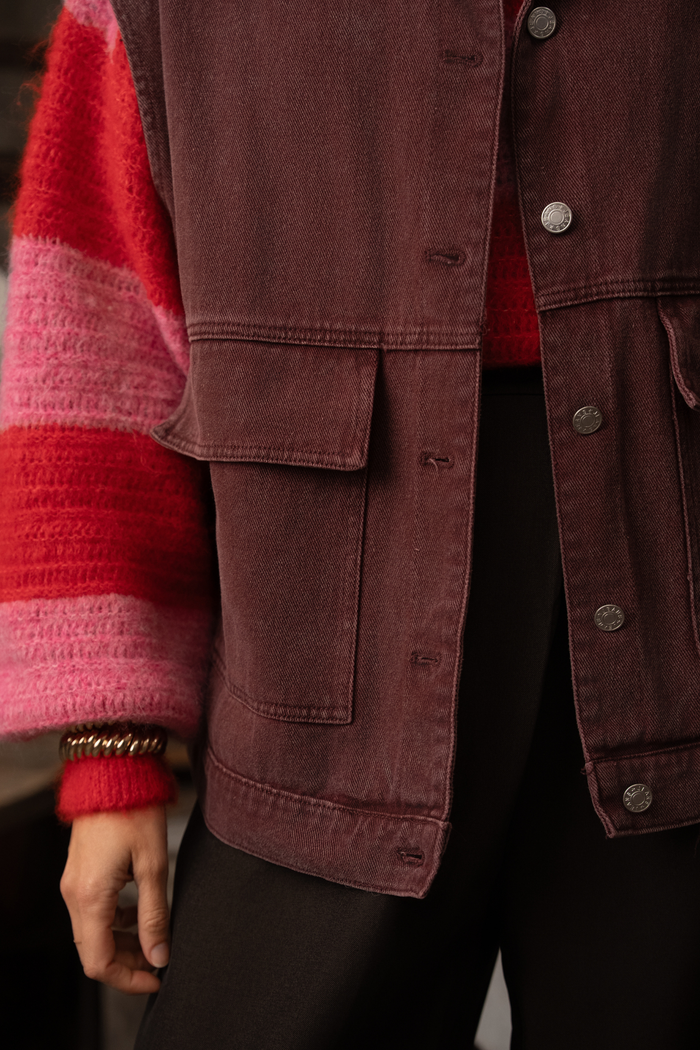 Veste sans manche Tess - Bordeaux
