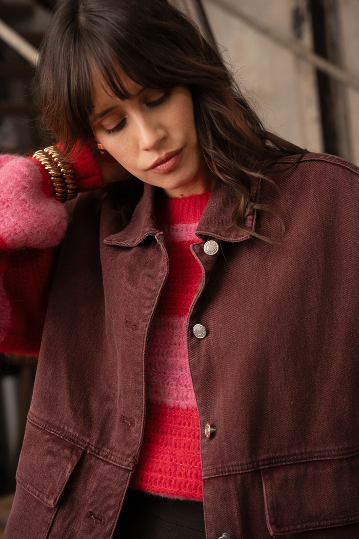 Veste sans manche Tess - Bordeaux