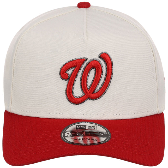 Washington Nationals MLB Chrome x Red FASHION CORE New Era 9FORTY A-Frame