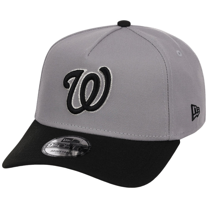Washington Nationals MLB Gray x Black FASHION CORE New Era 9FORTY A-Frame