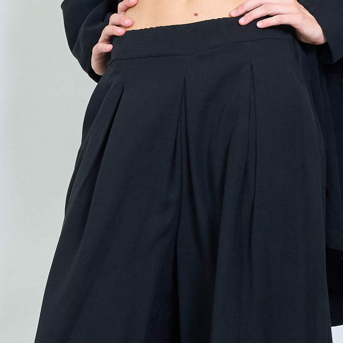 Wide-leg soft-touch winter palazzo pants wholesale