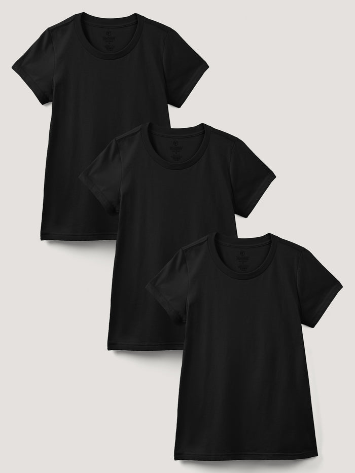 Women's Crew All Black 3-Pack