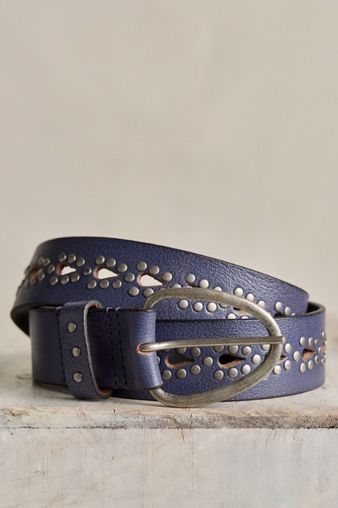 WTF Preston Stud Belt- Sea Salt