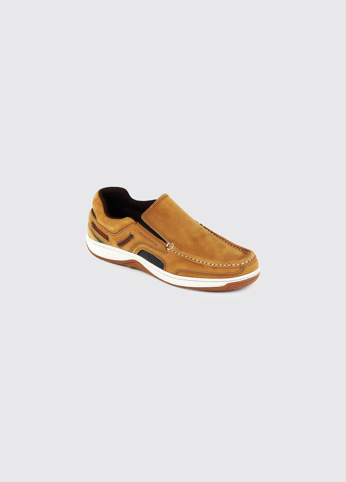 Yacht Men's Slip-On Deck Shoe - Brown