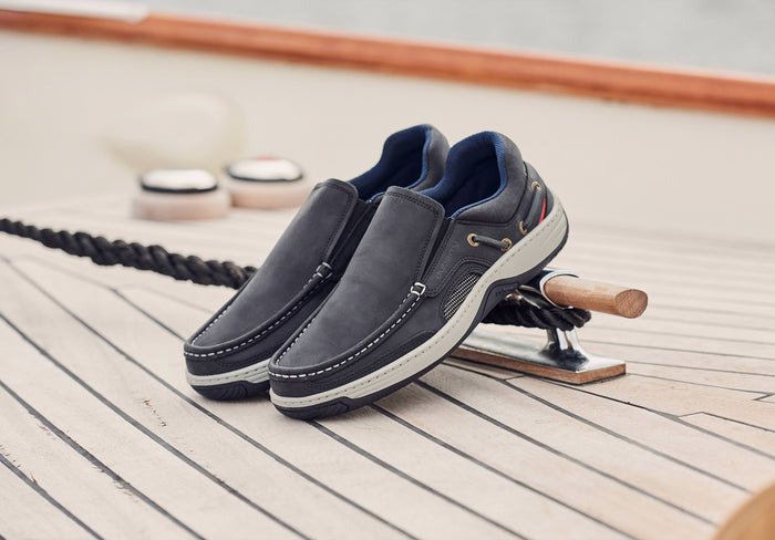 Yacht Men's Slip-On Deck Shoe - Navy