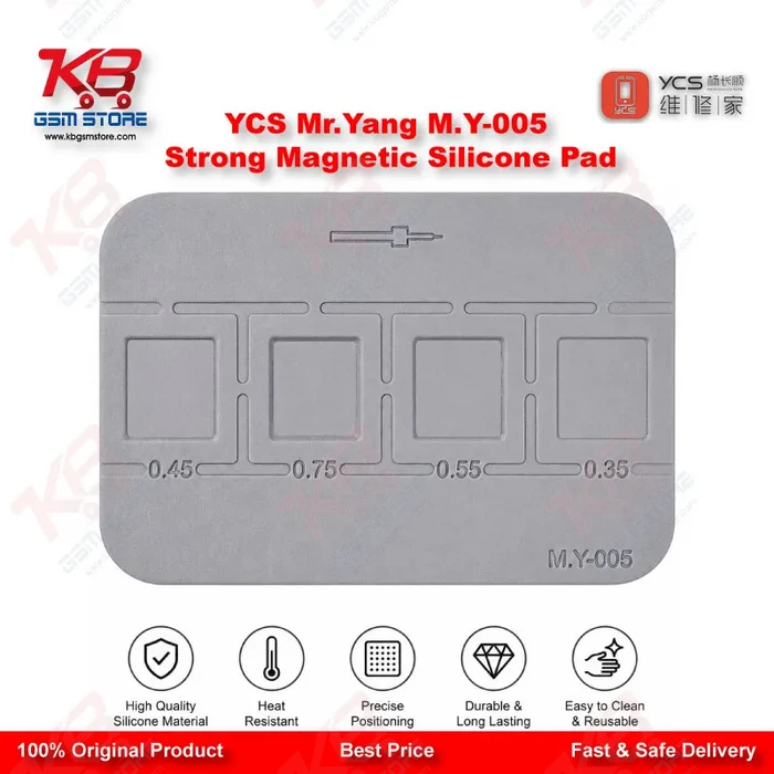 YCS Mr.Yang M.Y-005 Strong Magnetic Silicone Pad – Heat-Resistant Tin Planting Mat