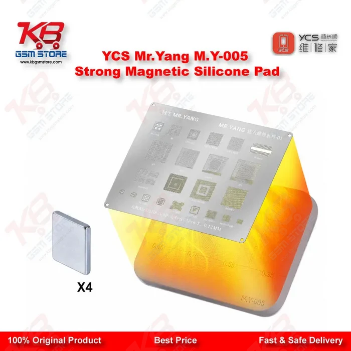 YCS Mr.Yang M.Y-005 Strong Magnetic Silicone Pad – Heat-Resistant Tin Planting Mat