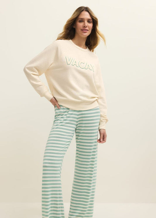 Z Supply Vacay Sweatshirt in Vanilla Ice