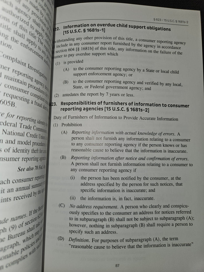 zFair Credit Reporting Act Guide Book